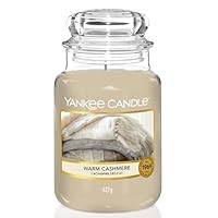 Yankee Candle Candela profumata in giara grande | Caldo cashmere | Durata Fino a 150 Ore | Regali...