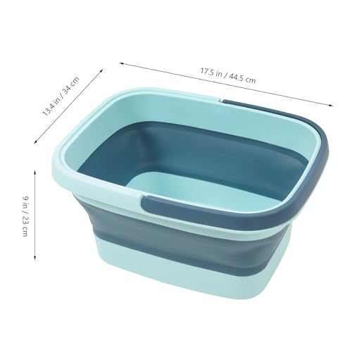 Cubeta plegable para baño de pies POPETPOP portátil verde miniatura 2