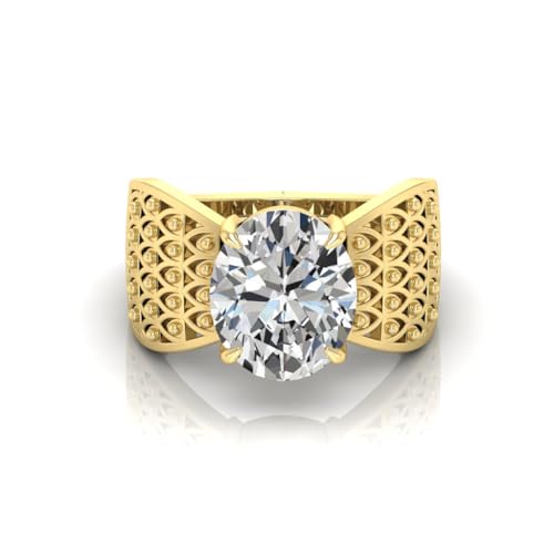 Bague réglable avec certificat de laboratoire, le cadeau mixte idéal