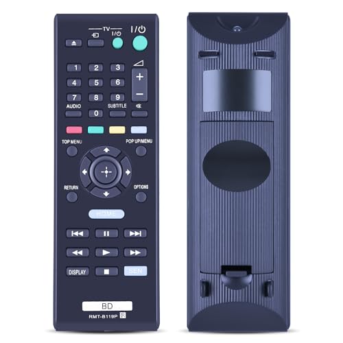 GOUYESHO Télécommande de Rechange RMT-B119P pour Lecteur Sony pour Blu-Ray BDP-S1100 BDP-S4100B BDP-S1100B BDP-S490 BDP-S390 BDP-S590 BDP-S3100 BDP-S5100...