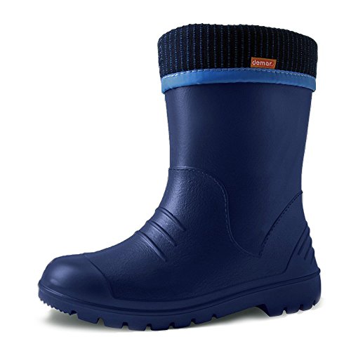 Botas de Agua para niños Forradas EVA Azul Oscuro 30/31