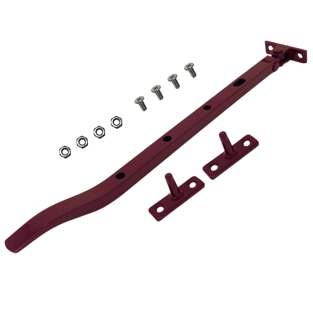 Elite Powder Coated Window Stay Kit - Replacement Roof Vent Opener (Berry)