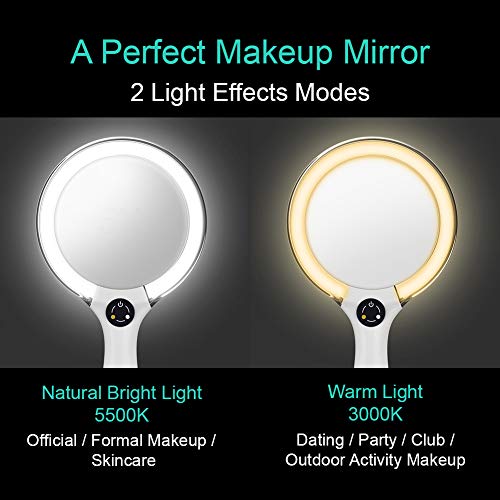 Espejo para Maquillaje Redondo con Luz y Aumento miniatura 3