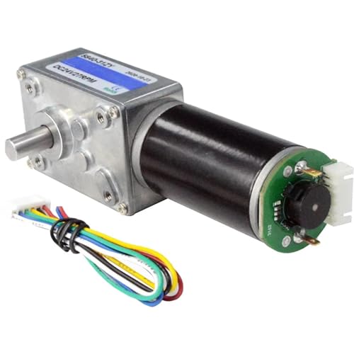 Moteur à engrenage à vis sans fin 24V 470rpm avec encodeur 5840-31zy