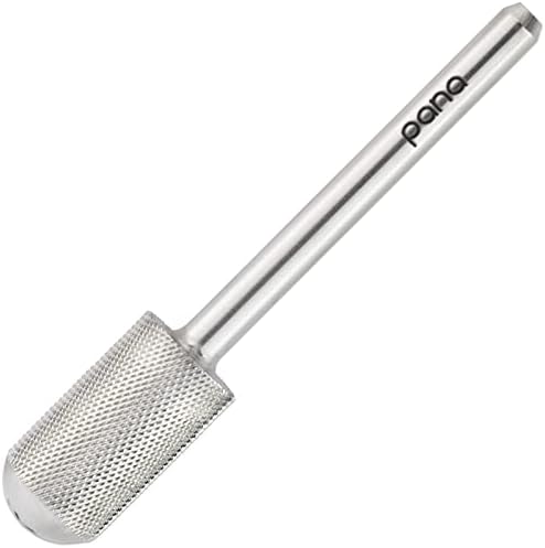 PANA Smooth Top Large Barrel 3/32" Shank Size - (Gold, 4X Coarse Grit) - Fast remove Acrylic or Hard Gel Nail Drill Bit for Manicure Pedicure Salon Professional or Beginner