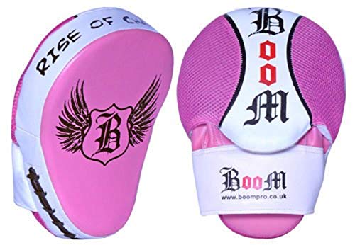 BOOM Prime Ladies Boxeo Curved Manoplas de Boxeo Saco de Boxeo MMA Guantes de Boxeo y Kick Escudo formación