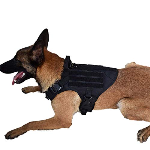 Tactical Dog Vest with Handle Molle Service K9 Harness