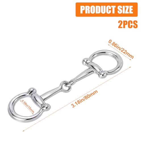 2 Pcs Horsebit Silk Scarf Buckle, Gold Silver Scarf Ring Clip for Women, Silk Scarves Pin Shawl Buckles2