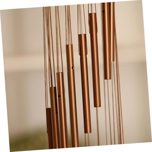 Carillon tubes aluminium décoration extérieure jardin maison or harmonieuse