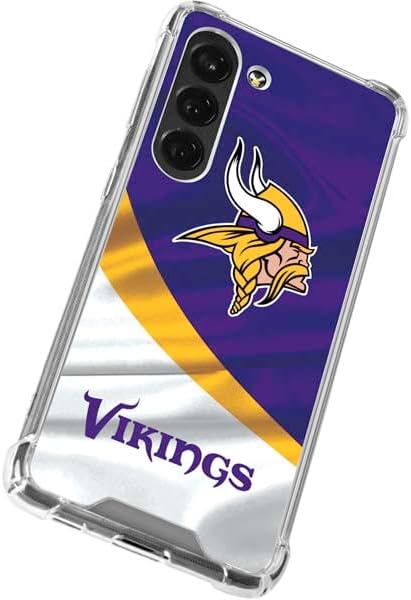 Skinit Clear Phone Case Compatible with Galaxy S23 - Officially Licensed NFL Minnesota Vikings Design