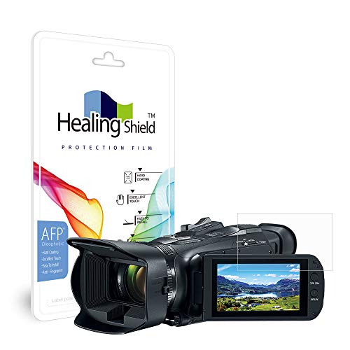 Healingshield XLV[tیtB Screen Protector Oleophobic AFP Clear Film Compatible with Canon VIXIA HF G50 [2pcs]