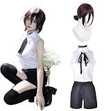 [CR ROLECOS] レゼ コスプレ アニメ コスプレ衣装 Cosplay コスチュームセット ハロウィン 衣装 撮影会 仮装 イベント (レゼ ウィッグ付き, S)