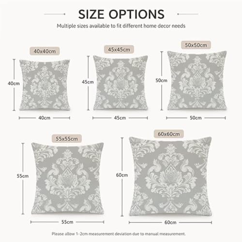 Lin coussin extérieur imperméable 60x60 cm gris déco haut de gamme pour canapé - 8
