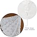 XAMSHOR Sequin Christmas Tree Skirt Soft Plush Mat White Faux Fur Holiday Party Decorations 24 Inch