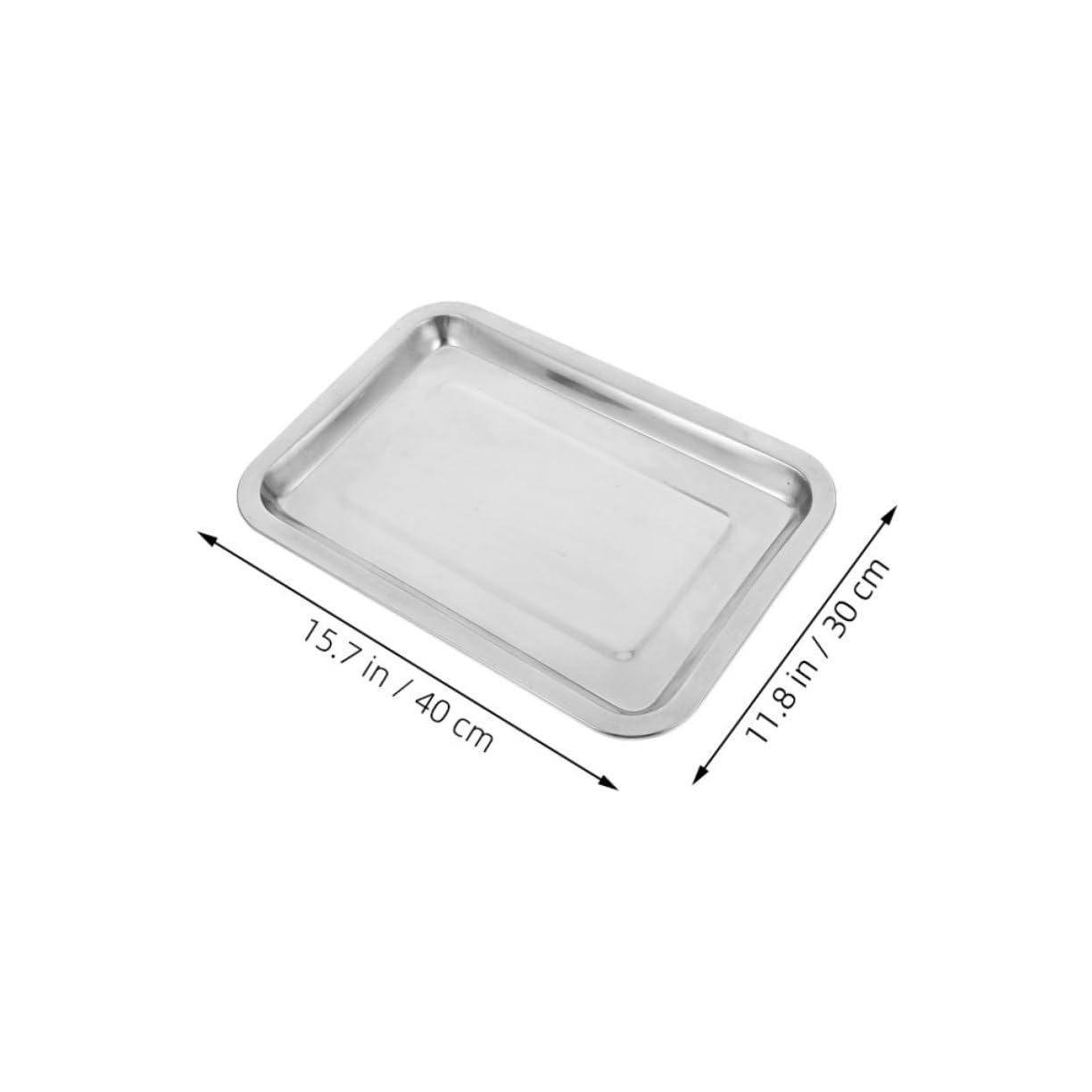 CIYODO Stainless Steel Lab Sample Tray Spill Containment for Experiments Teaching and Tattoo Use Acid Easy to Clean