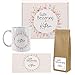 Produktbild Herz & Heim® Gute Besserung Geschenkset mit Tee, Tasse, Schokolade für Damen