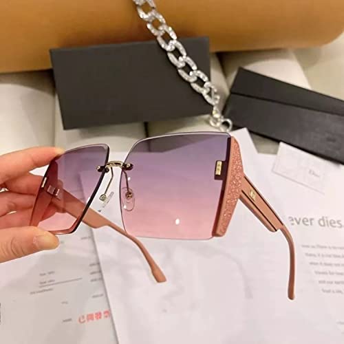 Popular Large Frame Glasses,Square Oversized Sunglasses,Ladies Gradient Sunglasses2