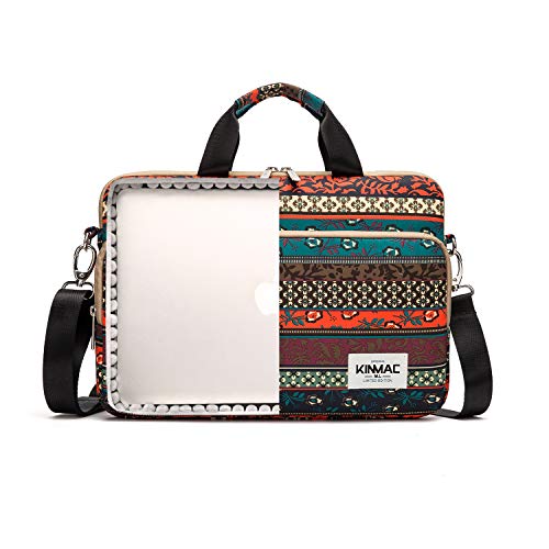 Kinmac 360° Protective Water Resistant Laptop Sleeve Bag Case With Handle And Detachable