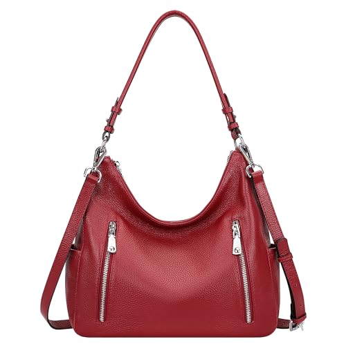Image of Over Earth Genuine Leather Purses and Handbags for Women Hobo Shoulder Bag Ladies Crossbody Bags Medium