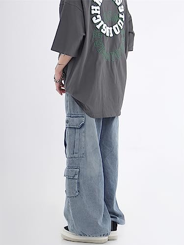 Grunge Emo Pants Y2K Baggy Jeans Fairycore Clothing Acubi Fashion Denim Cargo Sweatpant for Women Alt Goth Clothes3