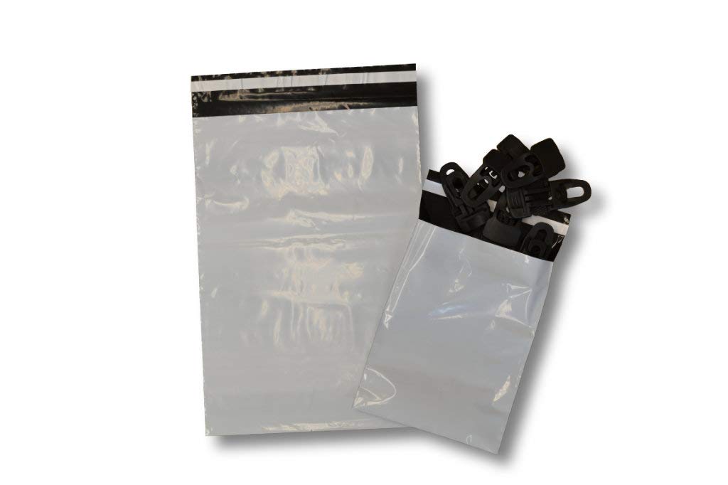 1000 pezzi – 450 X 550 mm – Premium 65 μ – Buste per spedizioni in Coex – Buste per spedizioni in pellicola di pellicola di pellicola di alluminio nero bianco antistrappo pellicola Coex