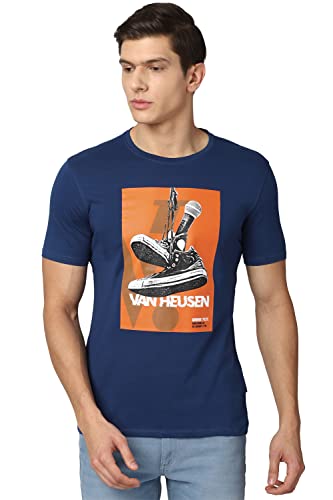 Image of Van Heusen Men's Cotton Slim Fit T-Shirt