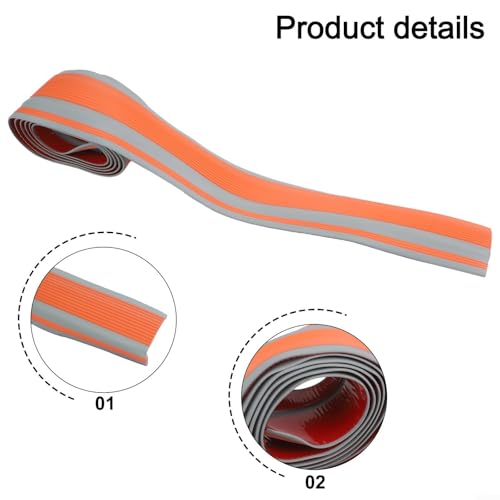 Protector de borde de escalera para evitar resbalones con tira autoadhesiva de 200 cm 5