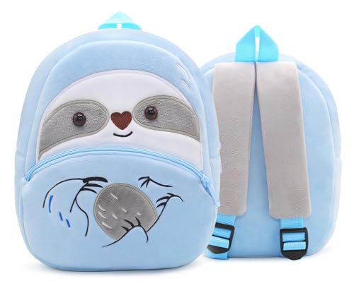 Image of Frantic Kids Velvet School Bag soft plush standard Backpack Baby Girl Preschool Mini Travel Bags Baby Girl & Baby Boy & Toddlers Picnic Carry Travelling Bags (2-5 Years)