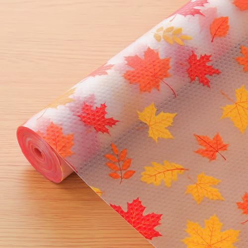 Cooyes Fall Maple Leaf Shelf Liner, Non-…
