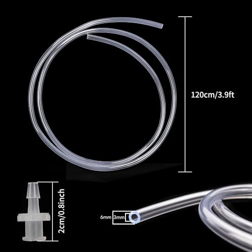 Image of 2pcs 100ml Plastic Syringes with 2pcs 47in Flexible Tubing and Luer Tips