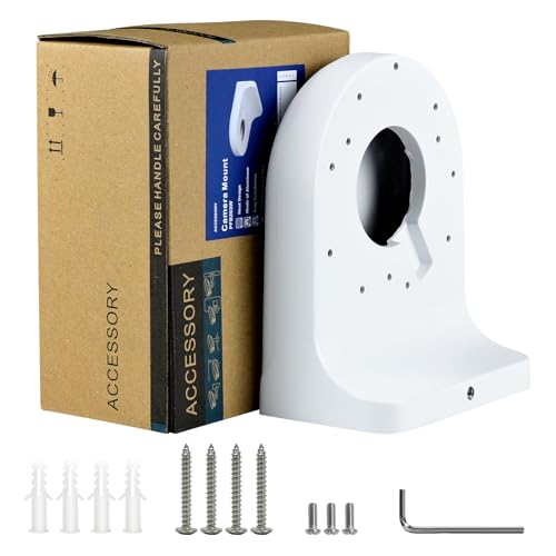 Image of VALUCAM203W Waterproof Aluminum Wall Mount Bracket for Dome Turret Camera Turret Camera VC-EDI04EG1-IA IPC-HDBW2441E-S IPC-HDBW2841R-ZS IPC-HDBW2449E-S-IL IPC-HDW2841TM-S IPC-HDW2841T-S IPC-EB5541-AS