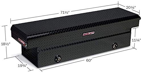 Weather Guard 127502 Black Aluminum Saddle Box - Thumbnail 3