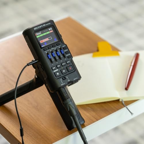 Image of Zoom R4 Multi-Track Recorder for Musicians with 2 XLR /TRS Combo Inputs, 32-Bit Float, Stereo Bouncing Built-In Microphone, Effects, Rhythms, Battery Powered, USB Audio Interface