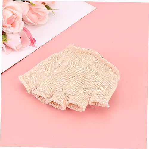 4 Pairs -Toe Five Toe Socks with Forefoot Support Pad Breathable Cotton Peep Socks for Comfortable Summer Wear3