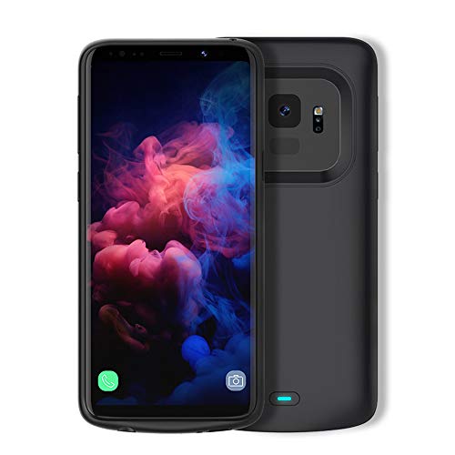 HiKiNS Funda Batería para Samsung Galaxy S9 Plus 5200mAh Externa Ultra Batería Recargable Power Bank Case Funda Cargador Portatil Batería para Galaxy S9+