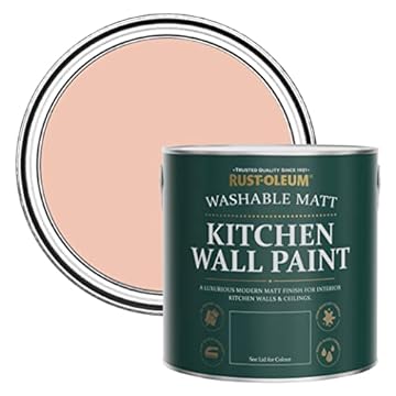 Rust-Oleum Pink Washable Kitchen Wall Paint in Matt Finish - Coral 2.5L