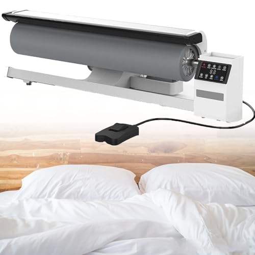 Máquina de planchar con rodillo comercial para prensado continuo a vapor con pedal de pie, ideal para ropa de cama y sábanas de hotel
