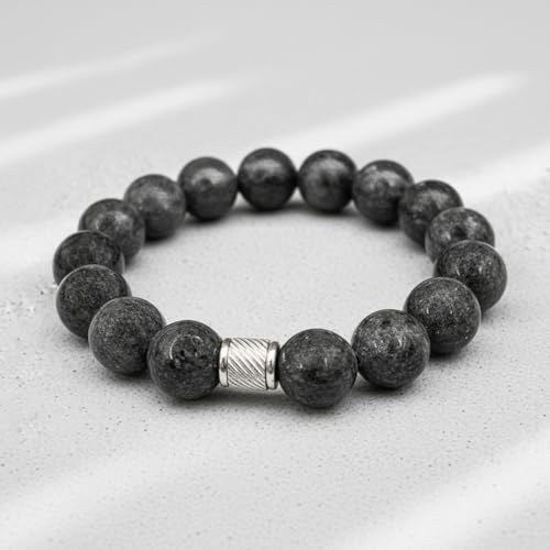 Image of THE MEN THING Natural Stone Bracelets - Adjustable Beaded Wristwear for Men & Boys (Multi-Design Collection)