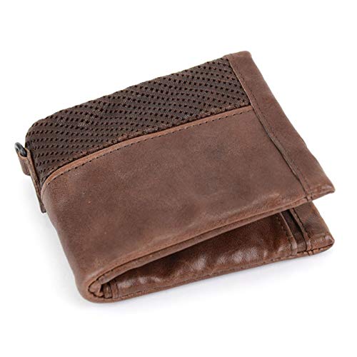 Amazon | [ムーブテンプ] 二つ折り財布 メンズ 本革 馬革 パンチング