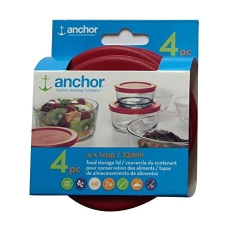 Anchor Hocking Replacement Lid Value Pack 4 - 1 Cup