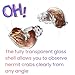SINGEWOW Transparent Hermit Crab Shells,Size 1.5