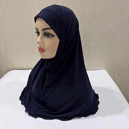 Girls Muslim Hijab Solid Color Head Scarf Kids Islamic Arab Scarf Shawls Head Wrap for Girls age 7-122