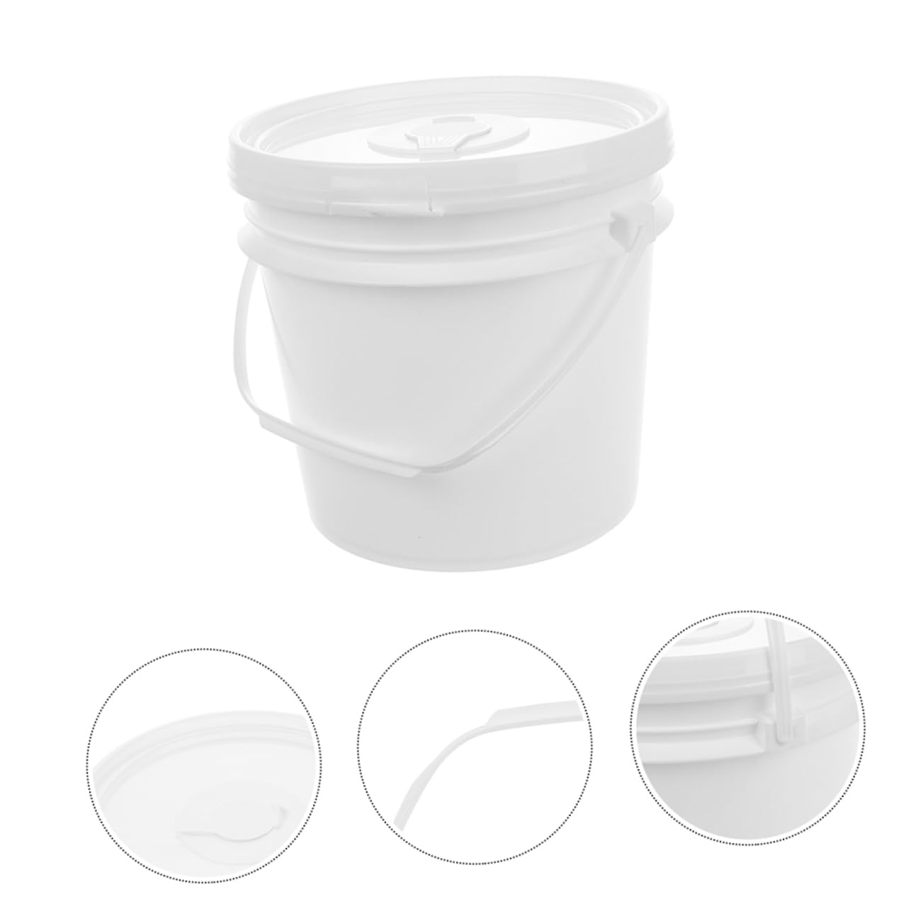 Conteneur de Lingettes Rechargeable 10 L en Plastique Blanc