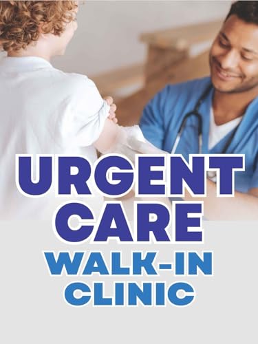 Urgent Care Walk-In Clinic | Full Color Window Display Signs | 18"W x 24"H