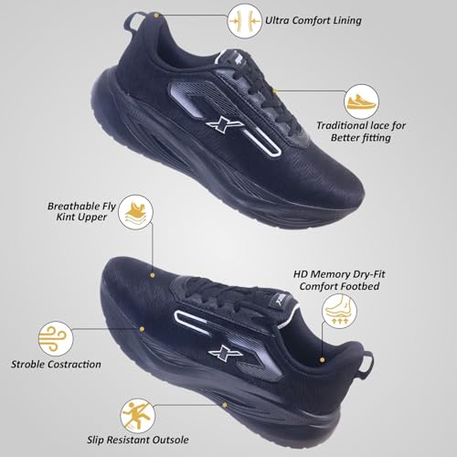 Image of SPARX Men's SM-1074 Sports Shoes Lightweight Running & Walking Shoes | Stylish, Comfortable & Durable Athletic Footwear