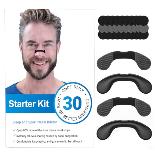 Anti Snoring Devices, Nasal Strips for Snoring, Snoring Solution, Improve Breathing and Sleep Quality,for All Nose Shapes (30 Count)