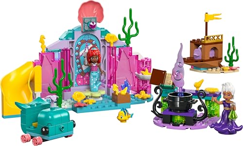 | Disney La Caverna di Cristallo di Ariel Giocattolo da Costruire, Giochi per Bambine e Bambini da 4 Anni con il Personaggio della Sirenetta, Relitto di Nave e Tesoro, Idea Regalo 43254 - Lego - Immagine 10