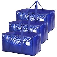 SANSAM Extra Große Umzugstasche 3er Set – Wasserdicht, Robust, Bis 40 Kg Belastbar