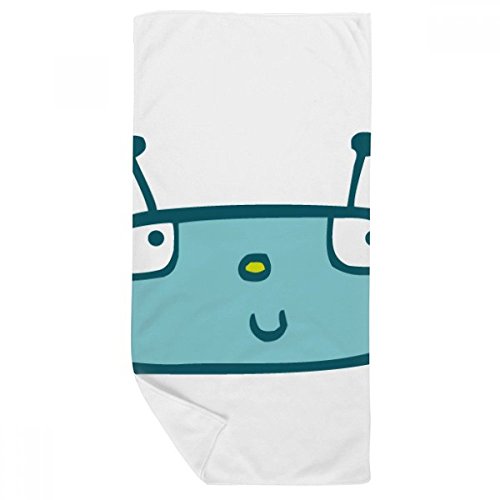 Serviette de bain robot bleu douce haut de gamme finition multicolore - 2