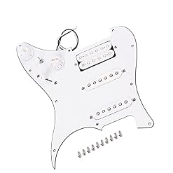 Pickguard précâblé Garde De Pulsion Perçue Chargée SSH Alnico pour La Guitare Électrique Stratocaster - Les Beatles, Paul McCartney, John Lennon, RIngo Starr, George Harrison Pickguard précâblé Garde De Pulsion Perçue Chargée SSH Alnico pour La Guitare Électrique Stratocaster – Image 2